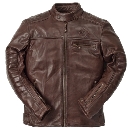 Ride &amp; Sons Getaway Leather Jacket - Brown 30%세일