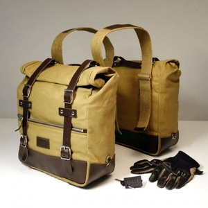 [유닛개러지] Unit GarageUniversal Side Pannier Bag (범용)Beige/Brown