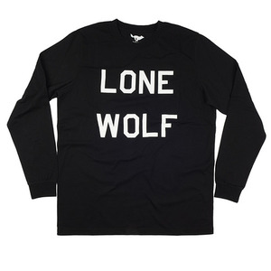[엘솔리타리오]El SolitarioLone Wolf Black Long Sleeve T-Shirt